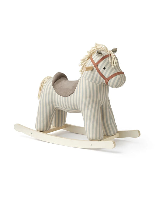 Wooden Rocking Horse - Sam - Cotton Canvas