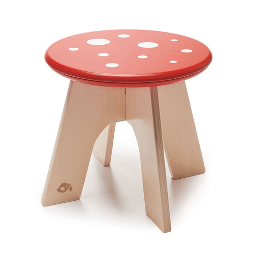 Wooden toadstool toy